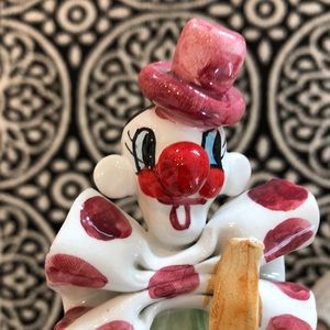 Ceramic clown figurine